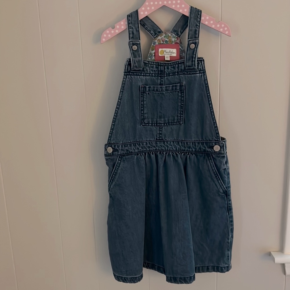 NEVER WORN: BODEN DENIM OVERALL DRESS